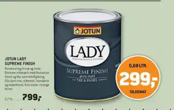 XL-BYG JOTUN LADY SUPREME FINISH tilbud