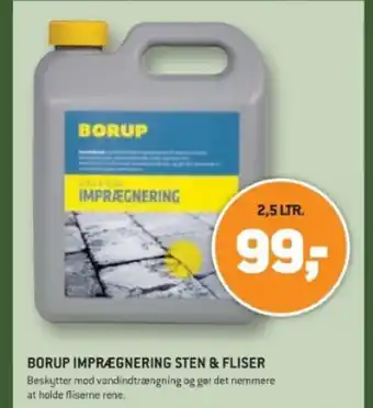 XL-BYG BORUP IMPRÆGNERING STEN & FLISER tilbud