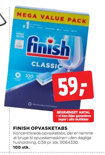 jem & fix FINISH OPVASKETABS tilbud