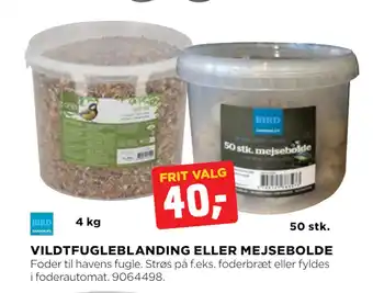 jem & fix VILDTFUGLEBLANDING ELLER MEJSEBOLDE tilbud