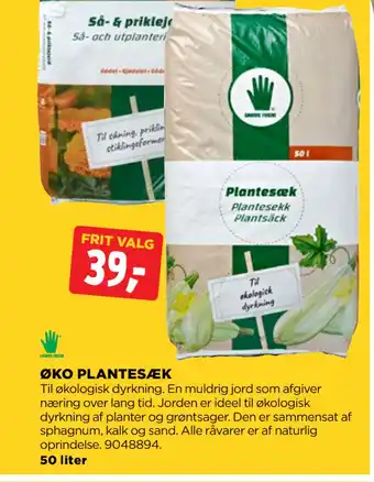 jem & fix ØKO PLANTESÆK tilbud