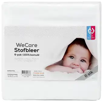 Harald Nyborg We Care Kids Stofbleer 6-pak - hvid tilbud