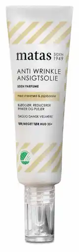 Matas Anti Wrinkle Ansigtsolie til Tør/Meget til Tør Hud Uden Parfume tilbud