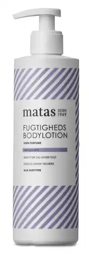 Matas Fugtigheds Bodylotion Uden Parfume tilbud