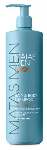 Matas Men Hair & Body Shampoo til Sensitiv Hud Uden Parfume tilbud