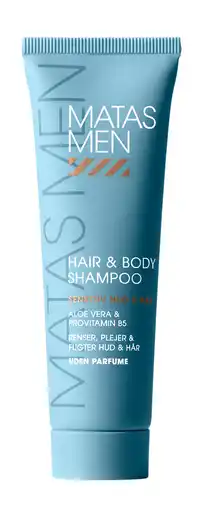 Matas Men Hair & Body Shampoo til Sensitiv Hud Uden Parfume tilbud