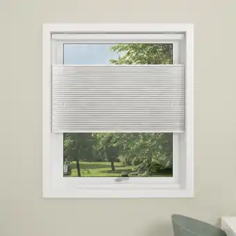 Bauhaus Debel Touch Split plisségardin 120x160 cm hvid tilbud