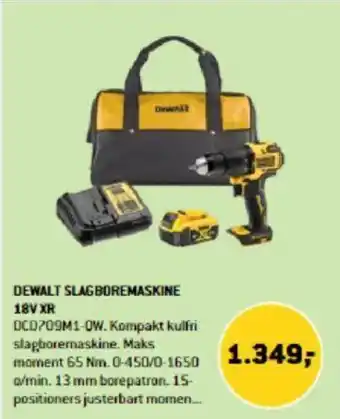 XL-BYG DEWALT SLAGBOREMASKINE 18V XR tilbud