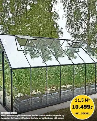 XL-BYG OUTRIUM DRIVHUS tilbud