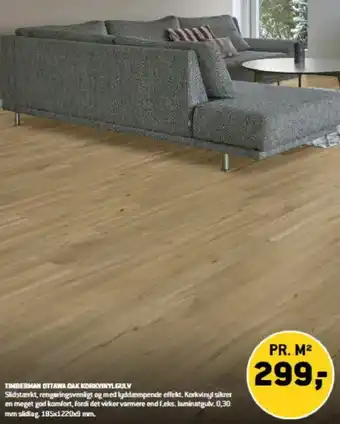 XL-BYG TIMBERMAN OTTAWA OAK KORKVINYLGULV tilbud