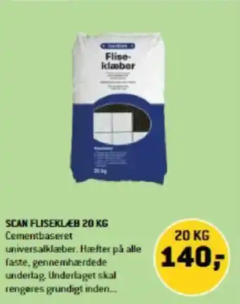 SCAN FLISEKLÆB 20 KG