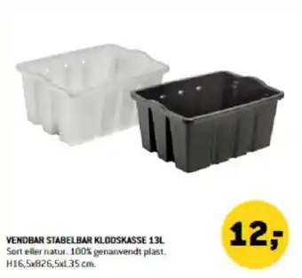XL-BYG VENDBAR STABELBAR KLODSKASSE 13L tilbud