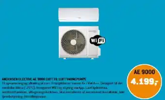 XL-BYG ANDERSEN ELECTRIC AE 9000 LUFT TIL LUFT VARMEPUMPE tilbud