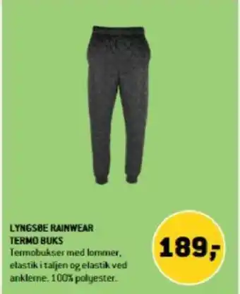 XL-BYG LYNGSBE RAINWEAR TERMO BUKS tilbud