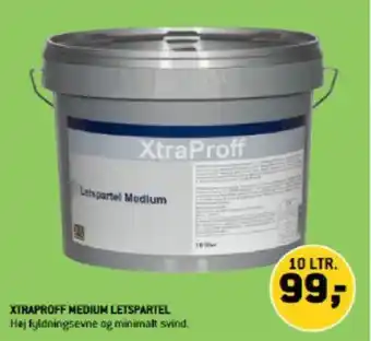 XL-BYG XTRAPROFF MEDIUM LETSPARTEL tilbud