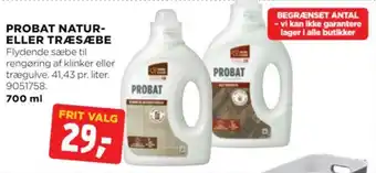 jem & fix PROBAT NATUR-ELLER TRÆSÆBE tilbud