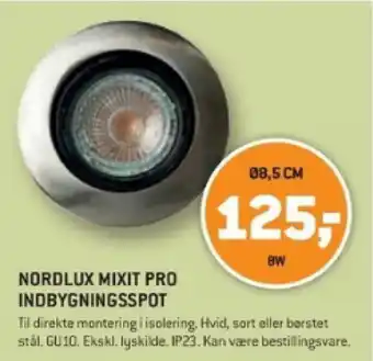 XL-BYG NORDLUX MIXIT PRO INDBYGNINGSSPOT tilbud