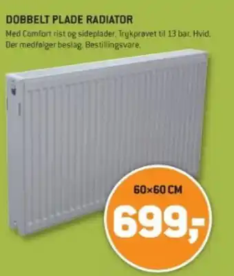DOBBELT PLADE RADIATOR
