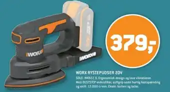 XL-BYG WORX RYSTEPUDSER 20V tilbud
