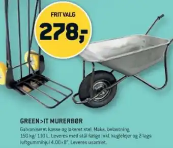 XL-BYG GREEN>IT MURERBØR tilbud