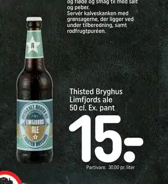REMA 1000 Thisted Bryghus Limfjords ale tilbud