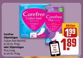 REWE Carefree Slipeinlagen tilbud