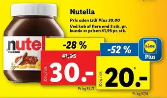 Lidl Nutella tilbud