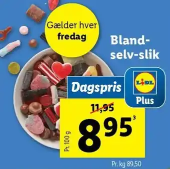 Lidl Bland- selv-slik tilbud