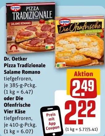 REWE DE Dr. Oetker Pizza Tradizionale Salame Romano tilbud
