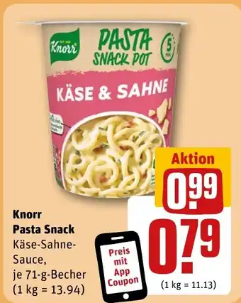 REWE DE Knorr Pasta Snack tilbud