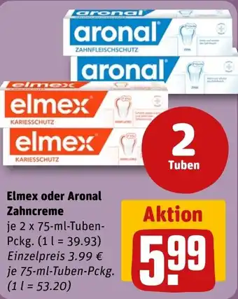 REWE Elmex oder Aronal Zahncreme tilbud