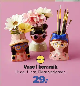 Netto Vase i keramik tilbud