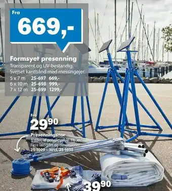 Biltema Formsyet presenning tilbud