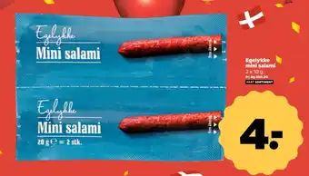 Netto Egelykke mini salami tilbud