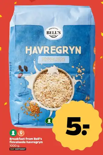 Netto Breakfast from Bell's finvalsede havregryn tilbud