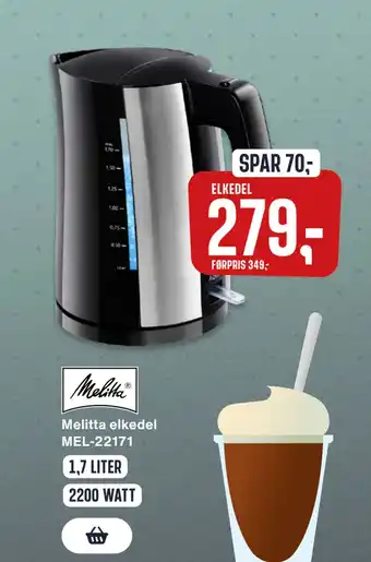 Skousen Melitta elkedel MEL-22171 tilbud