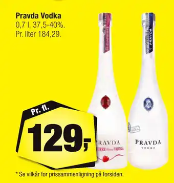Calle Pravda Vodka tilbud