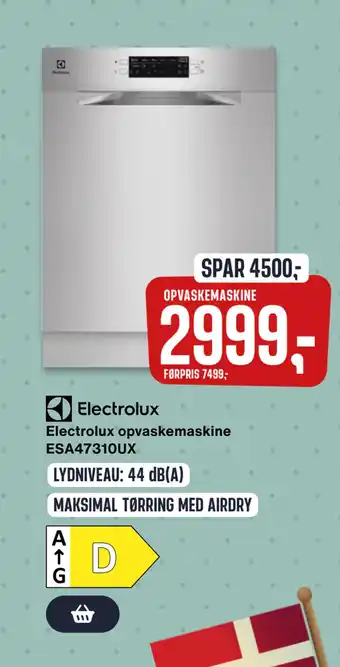 Skousen Electrolux opvaskemaskine ESA47310UX tilbud