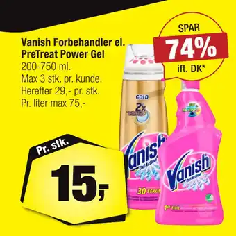 Calle Vanish Forbehandler el. PreTreat Power Gel tilbud