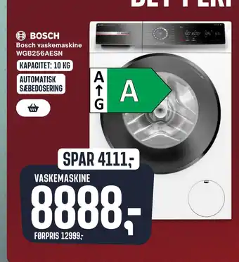 Skousen Bosch vaskemaskine WGB256AESN tilbud