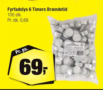 Calle Fyrfadslys 6 Timers Brændetid tilbud
