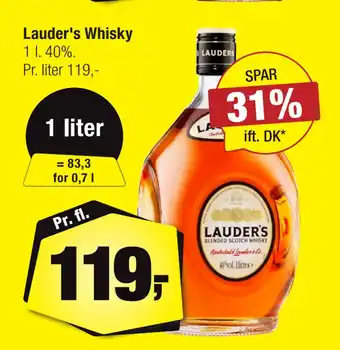 Calle Lauder's Whisky tilbud