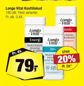 Calle Longo Vital Kosttilskud tilbud