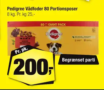 Calle Pedigree Vådfoder 80 Portionsposer tilbud