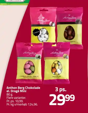 Fleggaard Anthon Berg Chokolade el. Dragé Mini tilbud