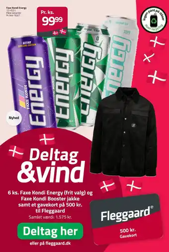 Fleggaard Faxe Kondi Energy tilbud
