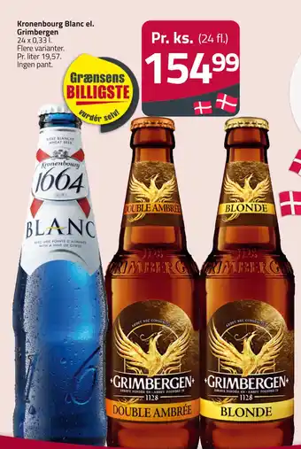 Fleggaard Kronenbourg Blanc el. Grimbergen tilbud