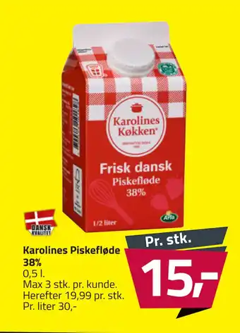 Fleggaard Karolines Piskefløde 38% tilbud