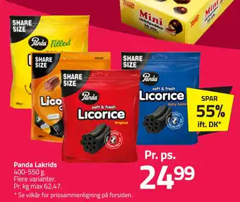 Fleggaard Panda Lakrids tilbud