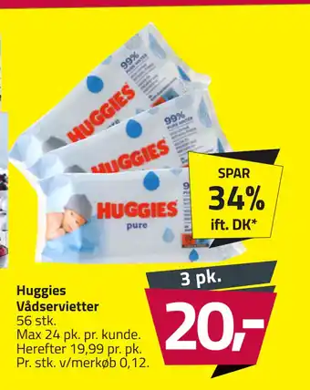 Fleggaard Huggies Vådservietter tilbud